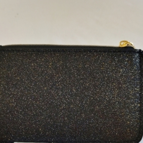 JIMMY CHOO Black Sparlky Bling Wallet Credit Card Holder NEW in package 5"x3" - Picture 3 of 12